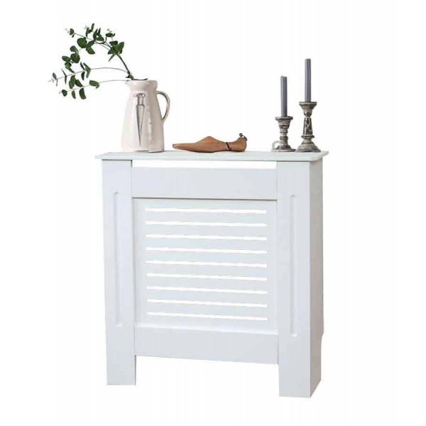 White Painted Modern Wood Radiator Cover Small Dreams Outdoors