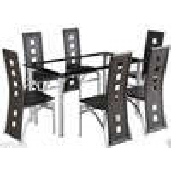 Dining Room Table Set And 6 Faux, Faux Leather Dining Room Chairs